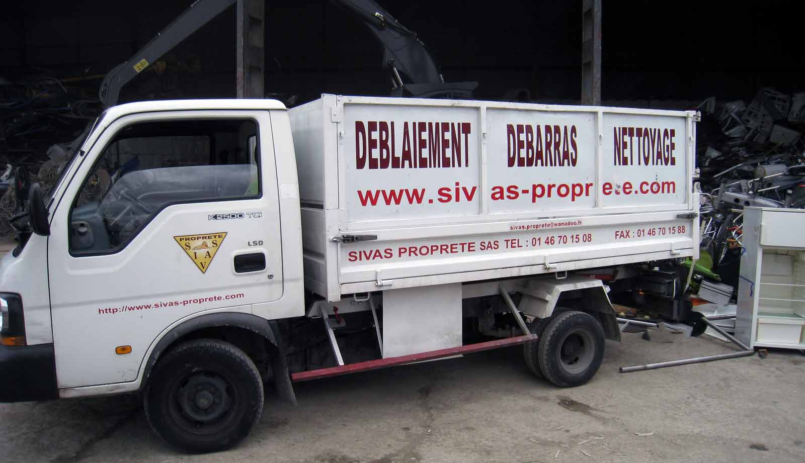 camion débarras et déblaiement